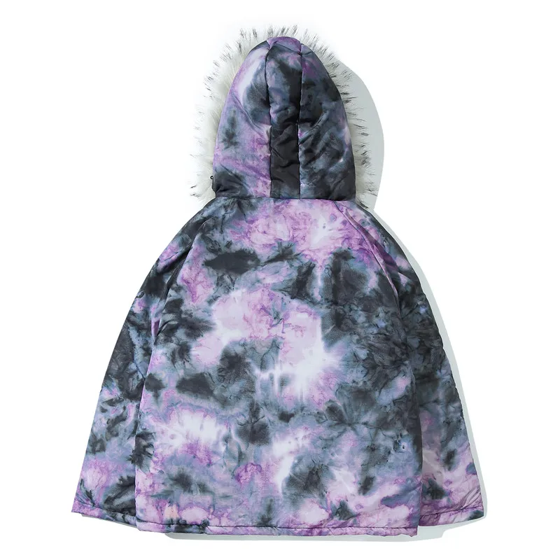 Темная икона, съемная меховая шапка, мужские пальто, зимние толстые теплые парки с принтом, мужские уличные модные стеганые пальто для мужчин