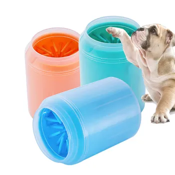 

Pet Dog Foot Paw Cleaner Cup Soft Silicone Combs Portable Outdoor Washer Cup Paw Clean Brush Quickly Wash Foot Cleaning Bucket