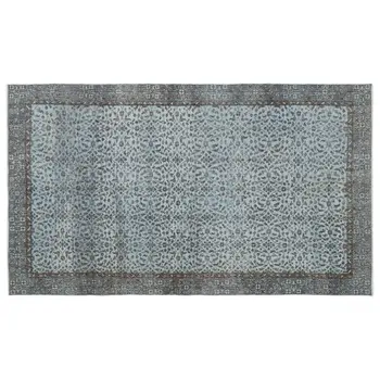 

Handmade Blue Vintage Overdyed Turkish Area Rug 168x288 Cm-5'6''X9'5''