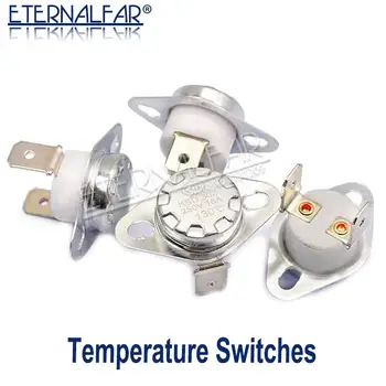 

KSD302 16A 45 65 85 92 150 C Degrees Ceramics Bent foot Thermostat Normally Open Closed Temperature Switch Temperature Control