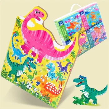 

New Children Kid Wooden Animal Puzzles For 1-3 Years Old Boys Girls Educational Toy Interesting Home Games Holiday Gifts A40