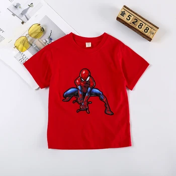 

2020 new style children's clothing Disney kids clothes Spider-Man boy girl t-shirt Cosplay Costume cartoon short sleeve