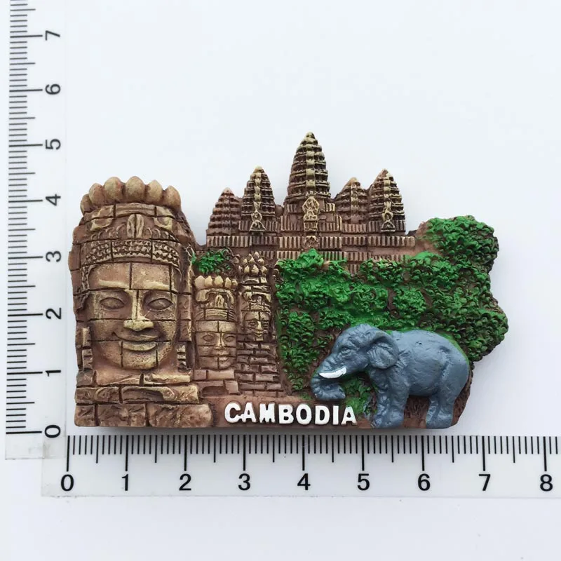 BABELEMI высокое качество ручной работы Камбоджа Angkor Wat 3D магниты на холодильник мировые дорожные сувениры магнитные наклейки на холодильник