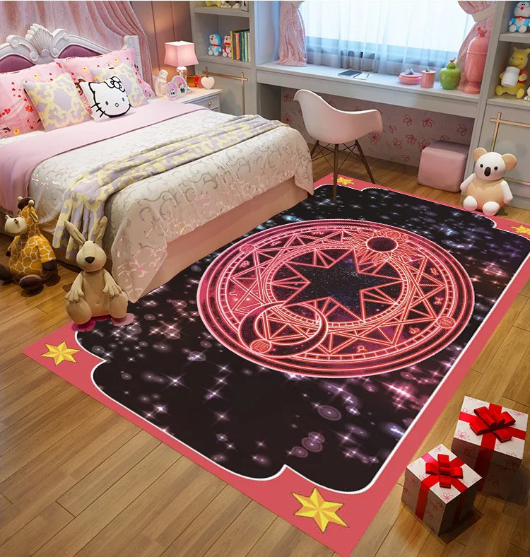 Новые детские игровые фланелевые ковры для гостиной, вертикальные 3D принтованные ковры с розовым рисунком для мальчиков и девочек