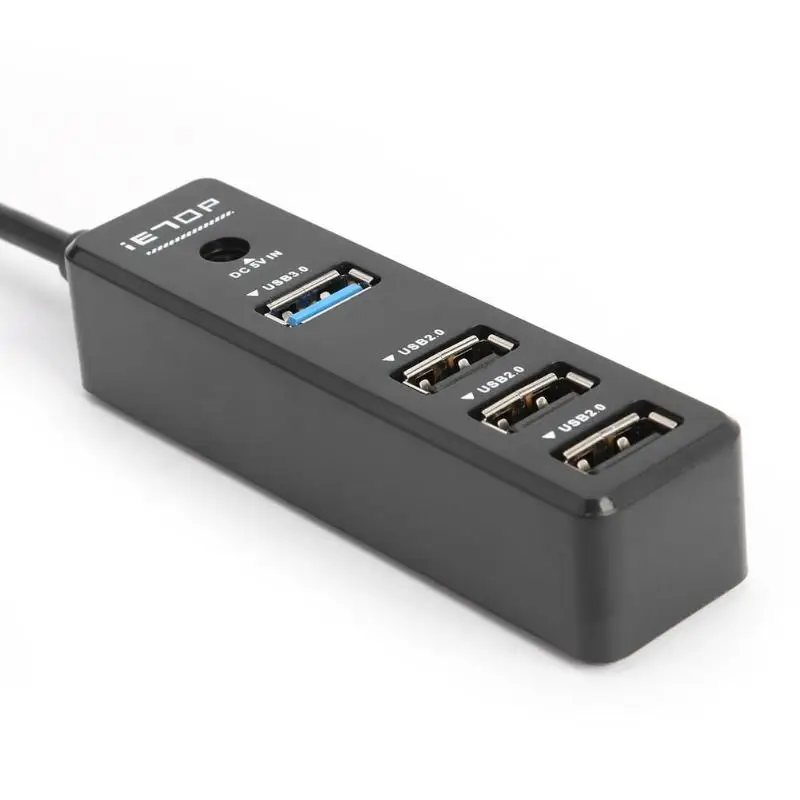 USB3.0 концентратор к USB3.0 USB2.0 конвертер 4 порта Кабель-адаптер с портом питания постоянного тока поддержка горячей замены Plug and Play удобный