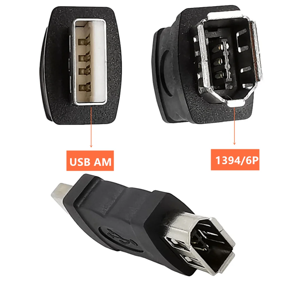 コンビニ受取対応商品】 Greatgear USB Aオスto IEEE Firewire 1394 6ピンメスアダプタ by 
