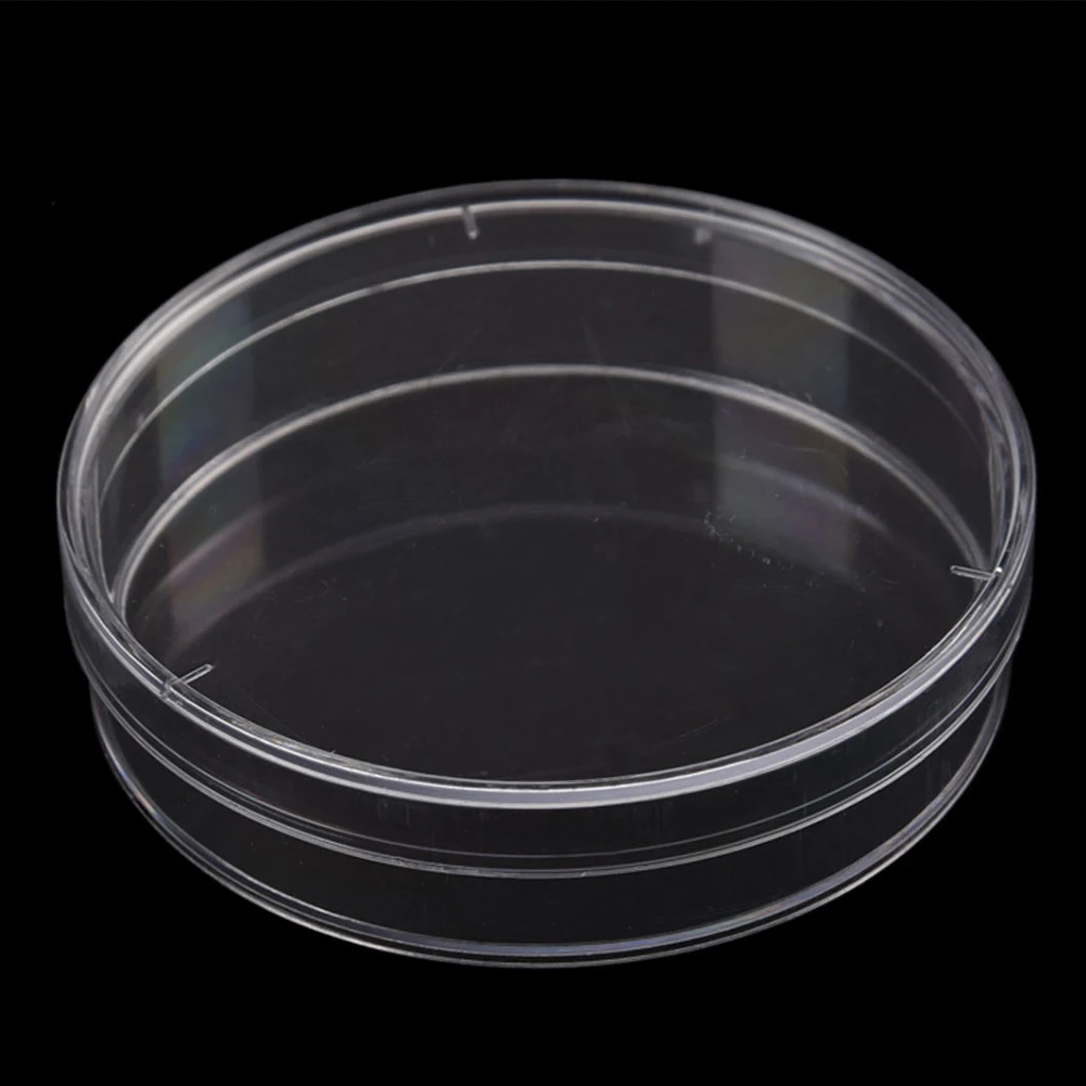 Высокое качество, хрупкие для клеточного полистирола, хрустящие стерильные, доступные для лабораторная пластина, бактериальные дрожжи, 10 шт., посуда Петри, прозрачная