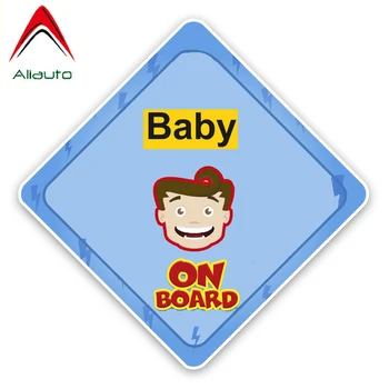 

Aliauto Warning Sign Car Sticker Baby on Board Accessories Vinyl Decal Cover Scratches for Toyota Hyundai Chevrolet ,14cm*14cm