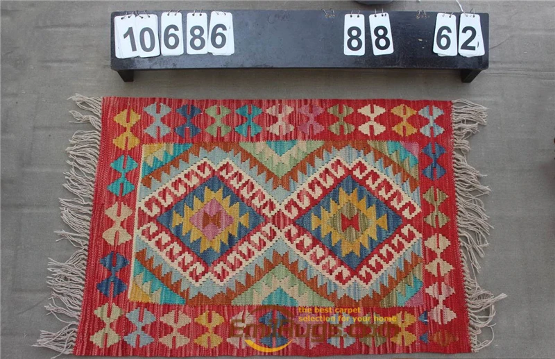 10686 Турецкие ковры-килим, Натуральная шерсть, прошитая вручную, для жизни gc131Afghan02yg22 - Color: 10686