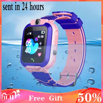 

2020 kid Phone call Kids Smart Watch for children SOS Antil-lost Waterproof Smartwatch Baby 2G SIM Card Location Tracker watches