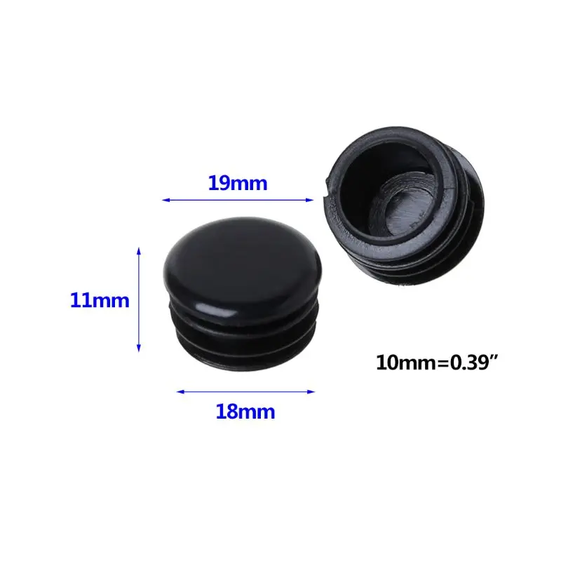 Cheap 2 Pcs/Set Bicycle Handlebar Cap Plug Dustproof Grips End Bar Plugs Plastic Stopper MTB Bike Parts Universal Mountain Bikes Acces 4