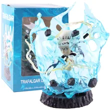 Anime One Piece Trafalgar Law GK Statue with LED Light PVC One Piece Law Action Figure Collectible Model Toy