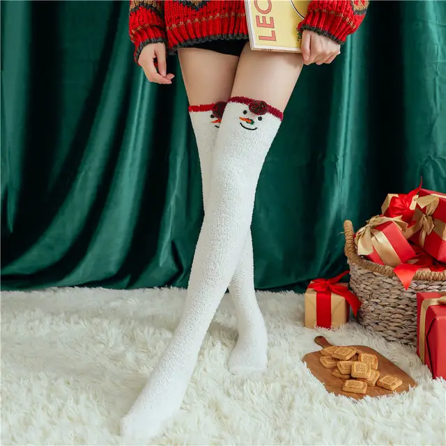 Cute Harajuku Christmas Santa Clause Stockings  3