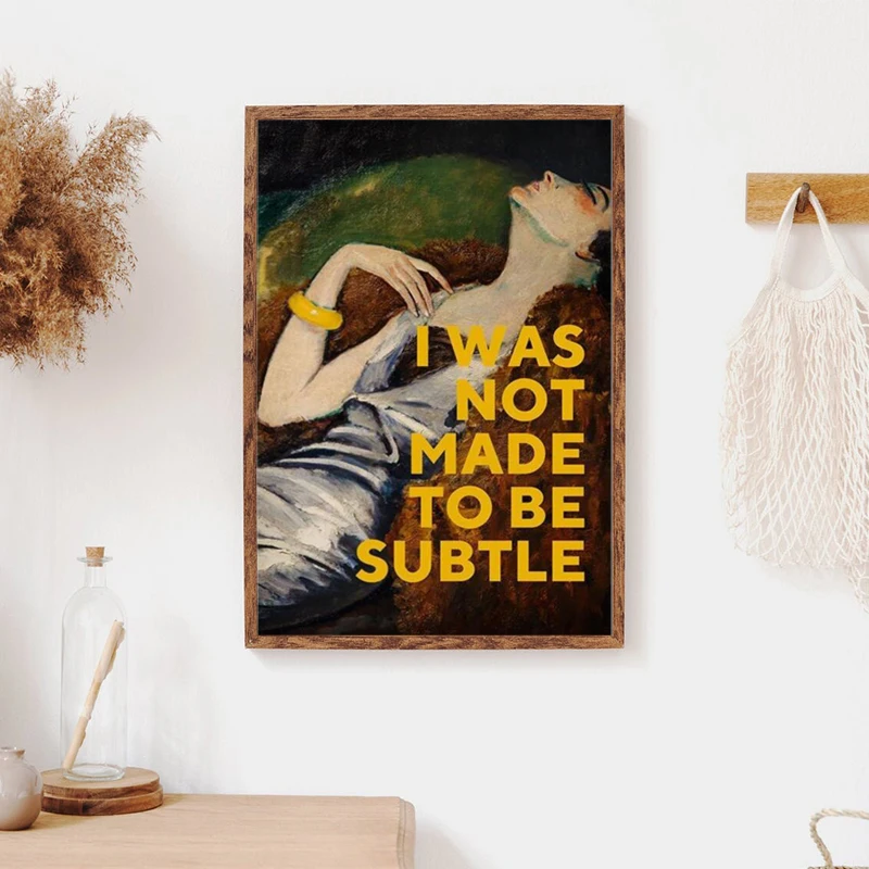 Feminist Canvas Art Poster