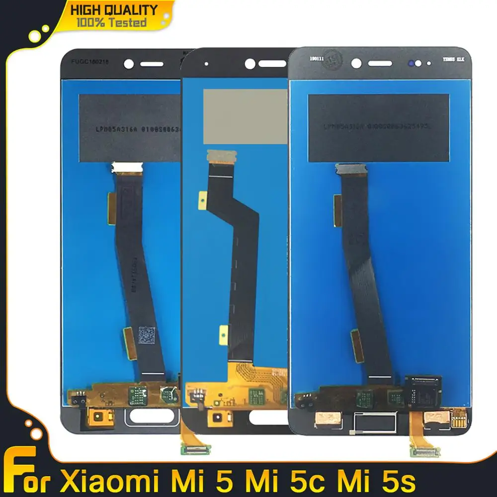 ЖК-дисплей для Xiaomi mi 5 5C 5S ЖК-дисплей сенсорный экран дигитайзер панель сборка Замена для Xiaomi mi 5 mi 5c mi 5S 5,15''