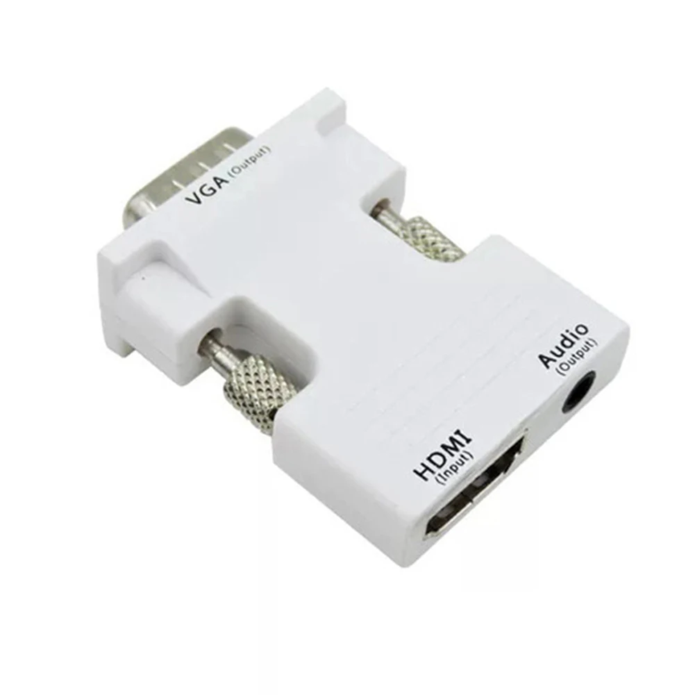 1080P HDMI Женский VGA Мужской конвертер адаптер с аудио кабелем для ПК HDTV