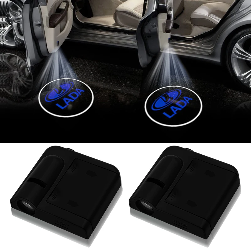

2pcs Car Logo LED Door Welcome Logo Light for Lada VESTA Niva Kalina Priora Granta Largus Auto Badge Car Interior Accessories