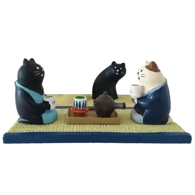 Cartoon Penguin Cat Miniature Ornament Car Home Cafe Gift Shop Desk Decor Doll Cute Doll Model For Office Home Decoration Toys 1