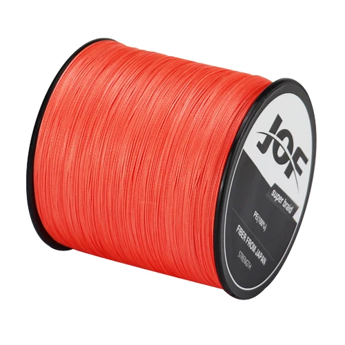 JOF Pesca 4 Strands Braided PE Fishing Line 300M Fly Wire Multifilament Carp Wire Japan Multicolor Tool Sea Line Super Strong Orange
