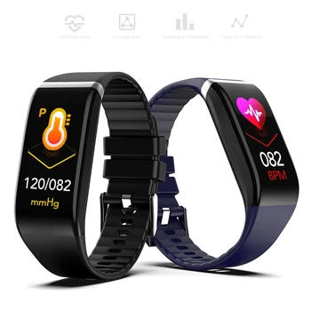 

Fitness Tracker Sports Smart Band Blood Pressure 1.14'' Screen Heart Rate Bracelet Waterproof Music Control For Men Women C919
