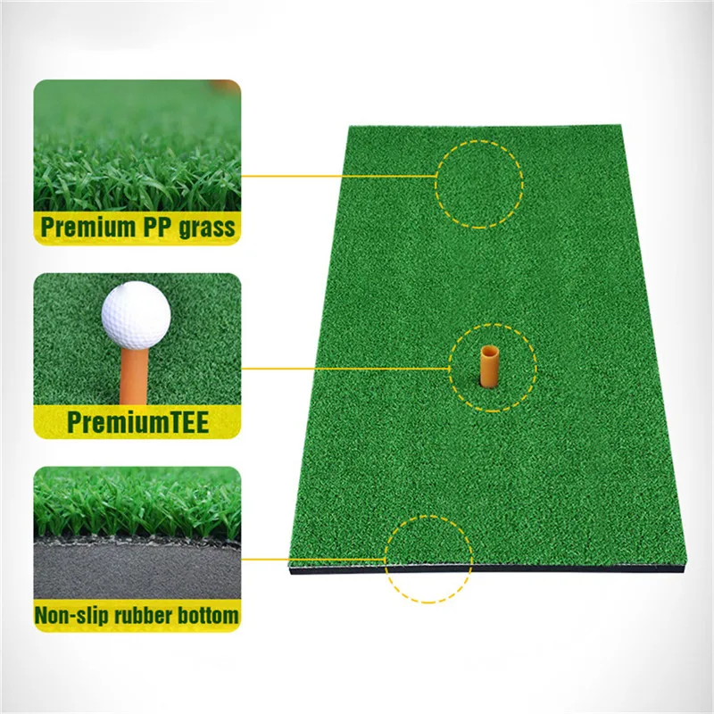 

30x60cm Pratical Golf Practice Mat Antiskid Golf Training Aids Pads Homehold Golf Chipping Driving Range Training Aid Turf