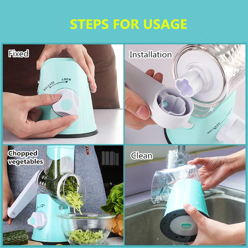 New Multi-function Vegetable Shredder Slicer Hand Cheese Cutter