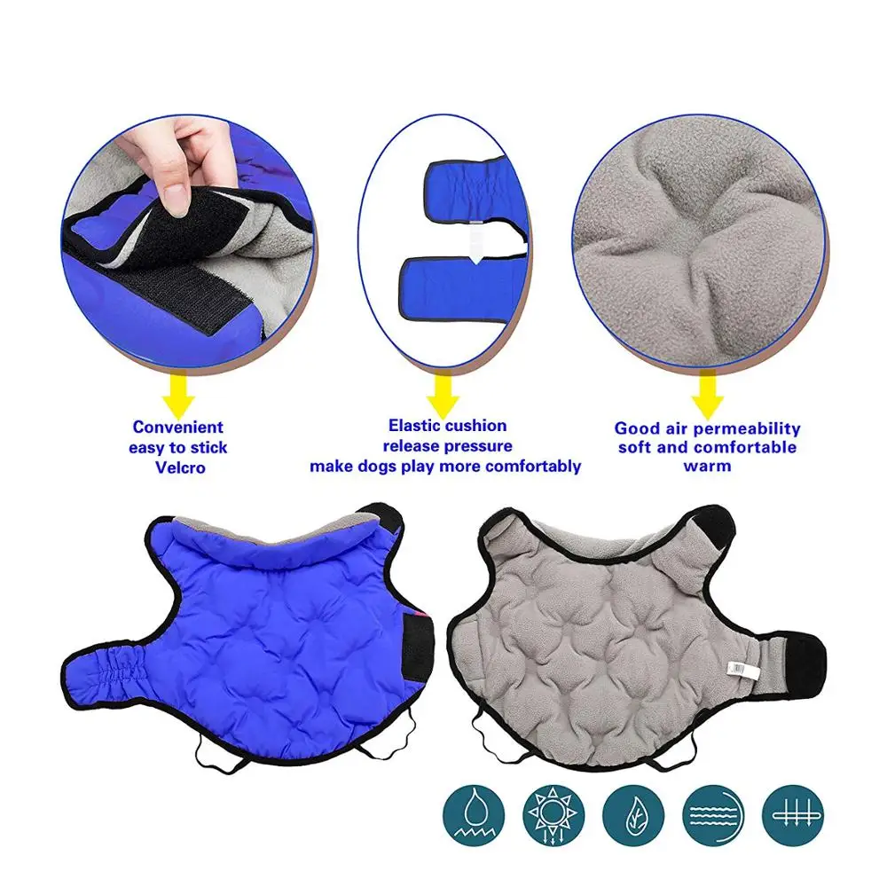 Классический отложной воротник зимняя водонепроницаемая куртка для собак