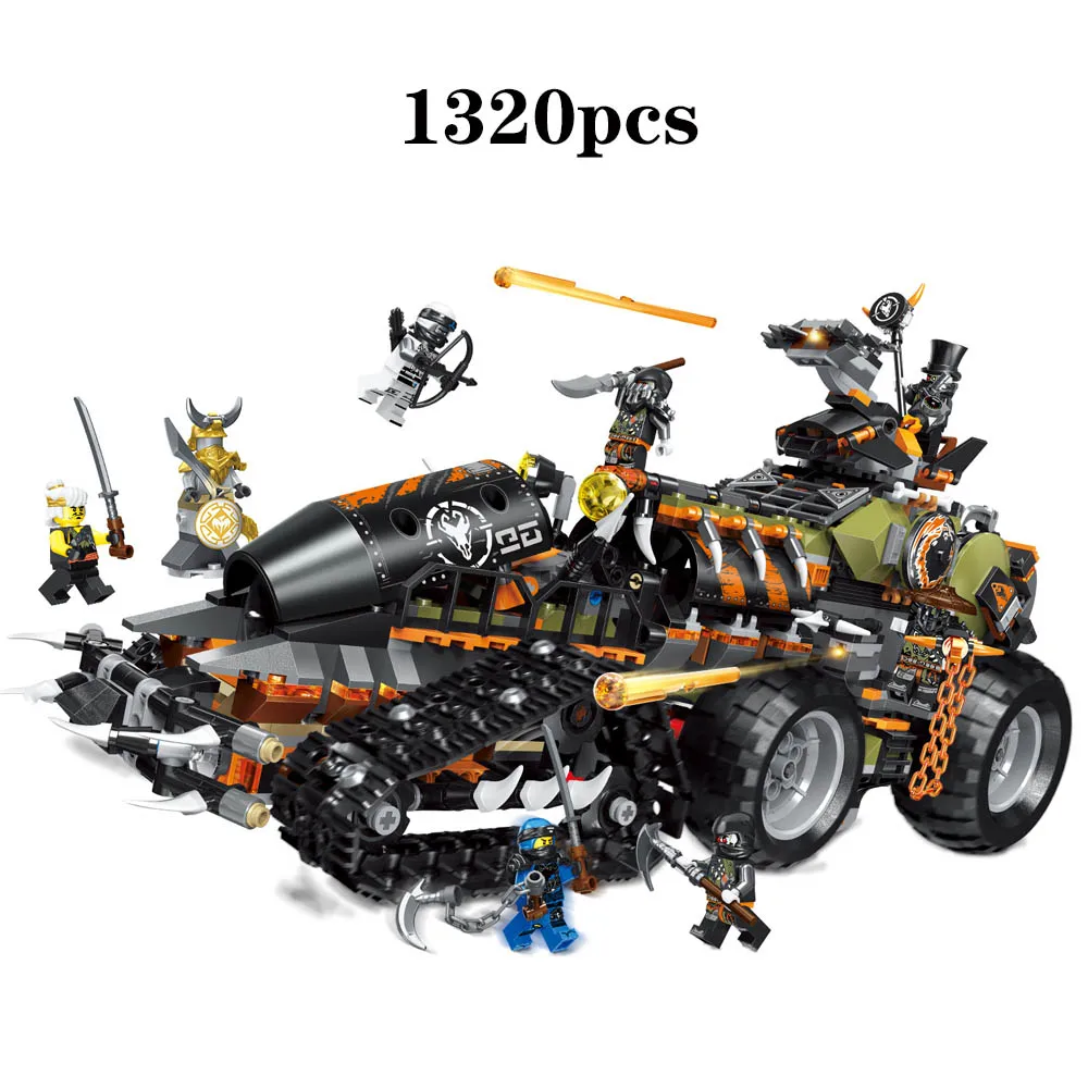 

2019 Ninja Series Brick Toys Compatible Legoinglys NinjagoING Building Blocks Playset Battle Tank Figures Hunted Car Toys