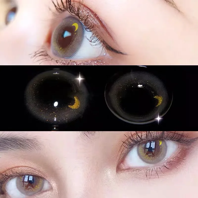 Contact Lenses For Eyes yearly Colored Soft Eye Contacts With Color Beauty Cosmetic Lens Makeup 2Pcs/Pair 2021 New | Красота и
