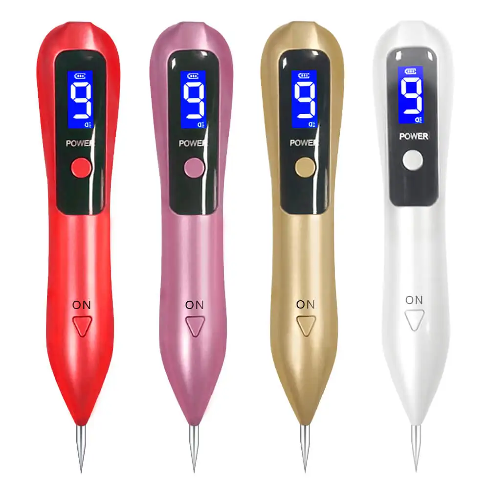 

LCD Plasma Pen LED Lighting Laser Tattoo Mole Removal Machine 9 level Face Skin Dark Spot Facial Freckle Tag Wart Remover Tool