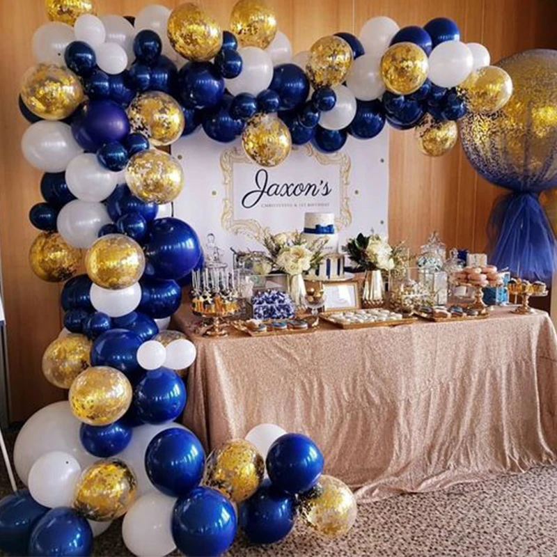 Gold and blue party decorations Clearance