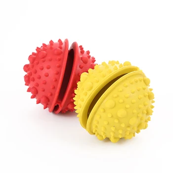 

Pet Soft Rubber Ball Dog Interactive Food Leaking Puzzle Ball Chew Toy For Teeth Cleaning Pet Dog Chew Play Bite Toy 1 PChot