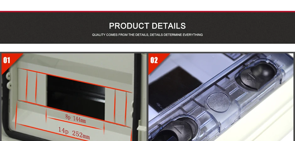 IP65 HA 8-way всепогодный распределительный ящик 215 мм* 210 мм* 100 мм выключатель домашней электросети коробка Наружная Инженерная коробка