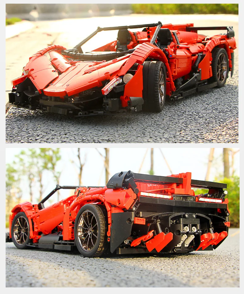RC машинка из конструктора 13079 App MOC-10559 Veneno Roadster мотор силовые функции Fit Technic подарок блоковые игрушки для детей