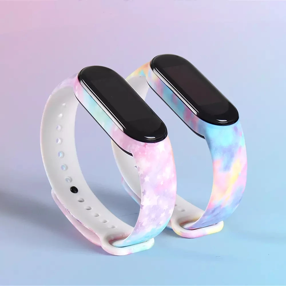 Silicone Bracelet Mi-Band 3-Strap Xiaomi 4-Strap-Accessories for Print 4-5 6