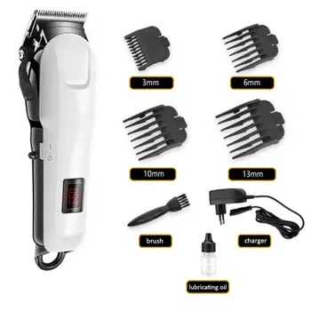 

Kemei KM-809A Professional Rechargeable Electric Haircut Machine LCD Display Hair Clipper Makeup Beauty Cosmetics Tool TSLM1
