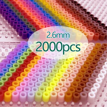 2.6mm/2000pcs/bag Hama Beads PUPUKOU Perler DIY Kids Iron Beads Fuse Handmade Gift Children Toy 1