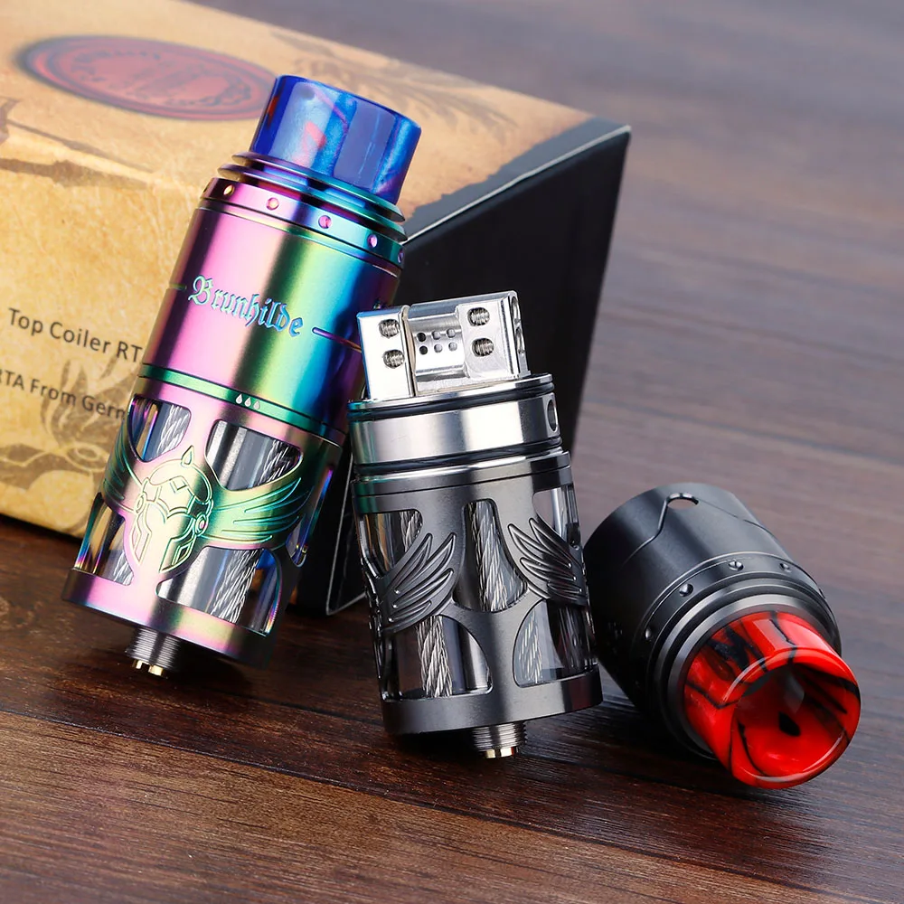 Испаритель Vapefly Brunhilde RTA емкость 8 мл/2 мл с полой конструкцией SS и двойной катушкой