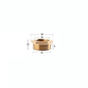 

3/4" Female to 1" Male BSP Thread Pneumatic Brass Bushing Core Pipe Fitting Reducing Tube Connector for Air