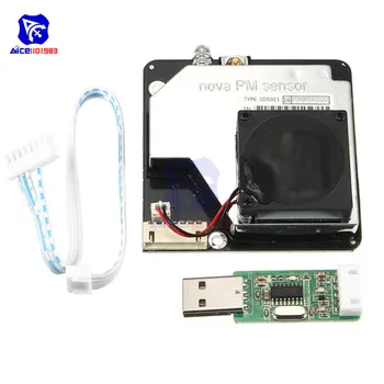 

diymore NAVO PM Sensor SDS011 Laser Dust Detective Sensor PM2.5 High Precision Air Quality Detection Sensor Air Monitor Module