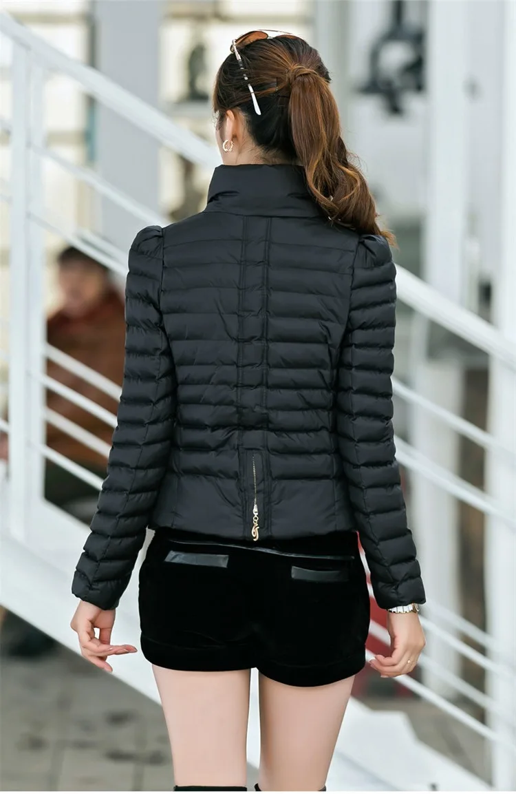 

Off Season Sale Korean-style Slim Fit-Style Stand Collar Cotton-padded Jacket Fashion down Jacket Cotton-padded Clothes Women's