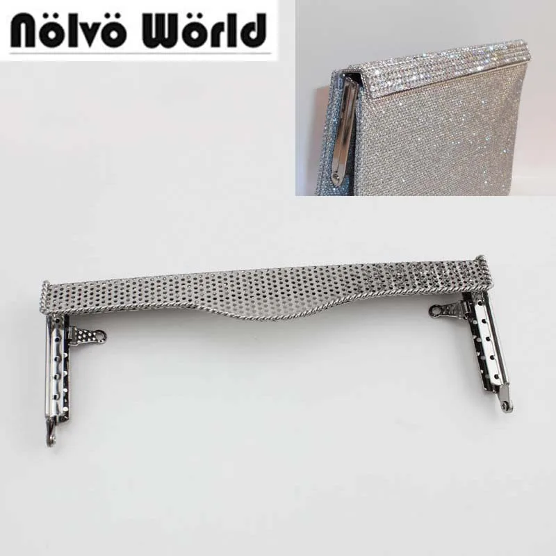1 4 10 шт. серебристая металлическая рама для кошелька 18*6 5 см|purse frame|metal purse framebag lock |