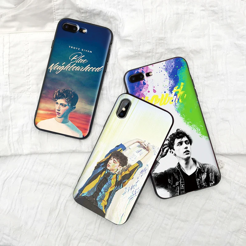 For iPhone 6 6S 7 8 Plus X XS XR Max 5 5S TPU Soft Protector Phone Back Cover Case Shell Troye Sivan IMD | Мобильные телефоны и