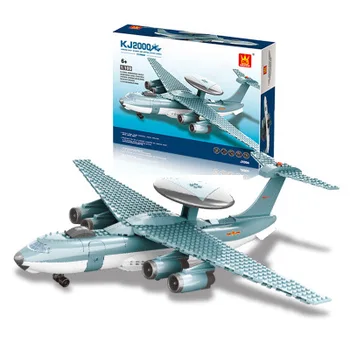 

Airborne early warning aircraft compatible building blocks education assembly military series aircraft model boy fighter toy