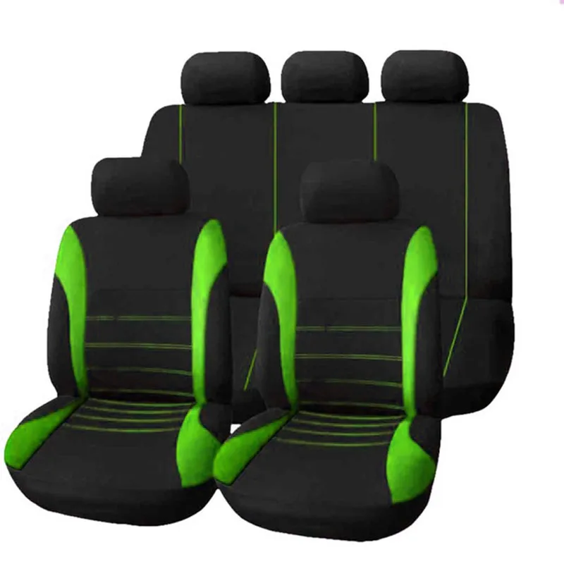 Автомобильные чехлы для сидений автомобиля джунгли камуфляж чехол для сиденья имитация дерева ткань внедорожник внедорожная подушка - Название цвета: Зеленый