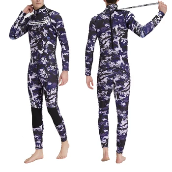 

3mm Neoprene Men's Full Body One-piece Wetsuit Surfing Suit Scuba Diving Suit Snorkeling Jumpsuit Size S/ M/ L/ XL/ XXL/ XXXL