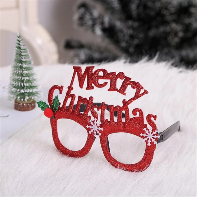 Gafas de brillo de Navidad Renos Santa o árbol de Navidad Fancy Dress descriptor de acceso