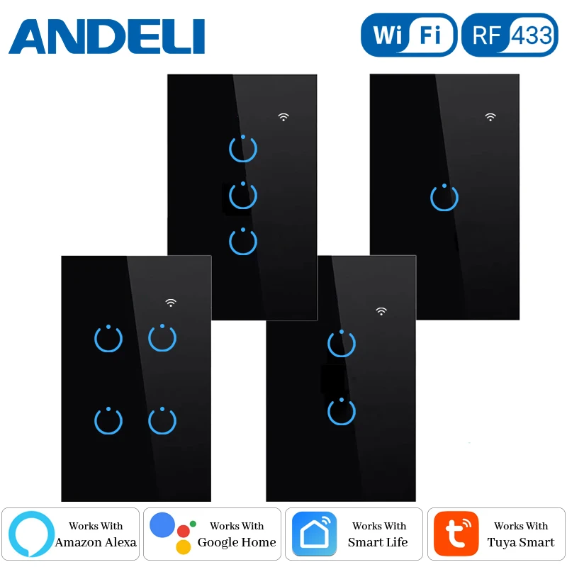 Tanio ANDELI Tuya Smart Life Wifi włącznik światła