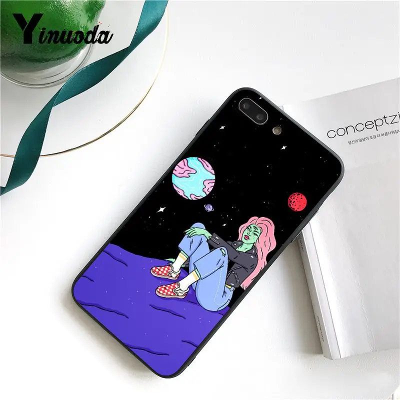 color Artistic illustration alien fashion girl