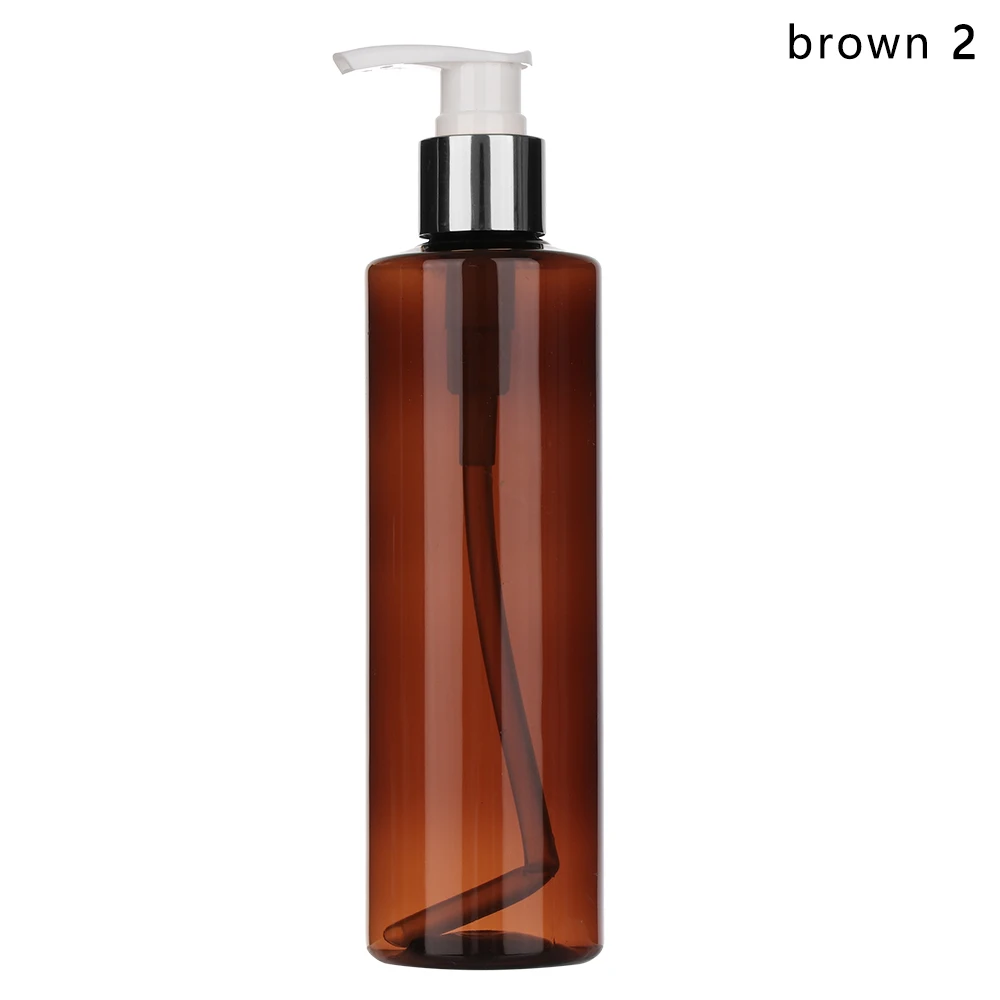 brown-2 1 шт. 250 мл пенясь бутылка для жидкого мыла, мусс точек розлива лосьон шампунь для геля для душа, пены бутылки насоса - Цвет: brown-2